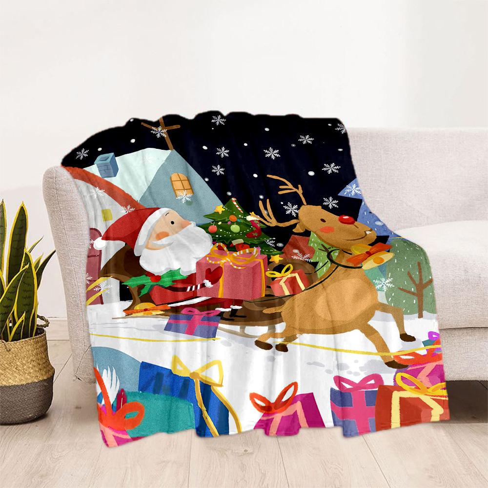 Christmas 106 Blanket Ultra-Soft Suitable for Picnics Seaside Office for All Occasions Playful Design Perfect Gift for Relatives and Friends