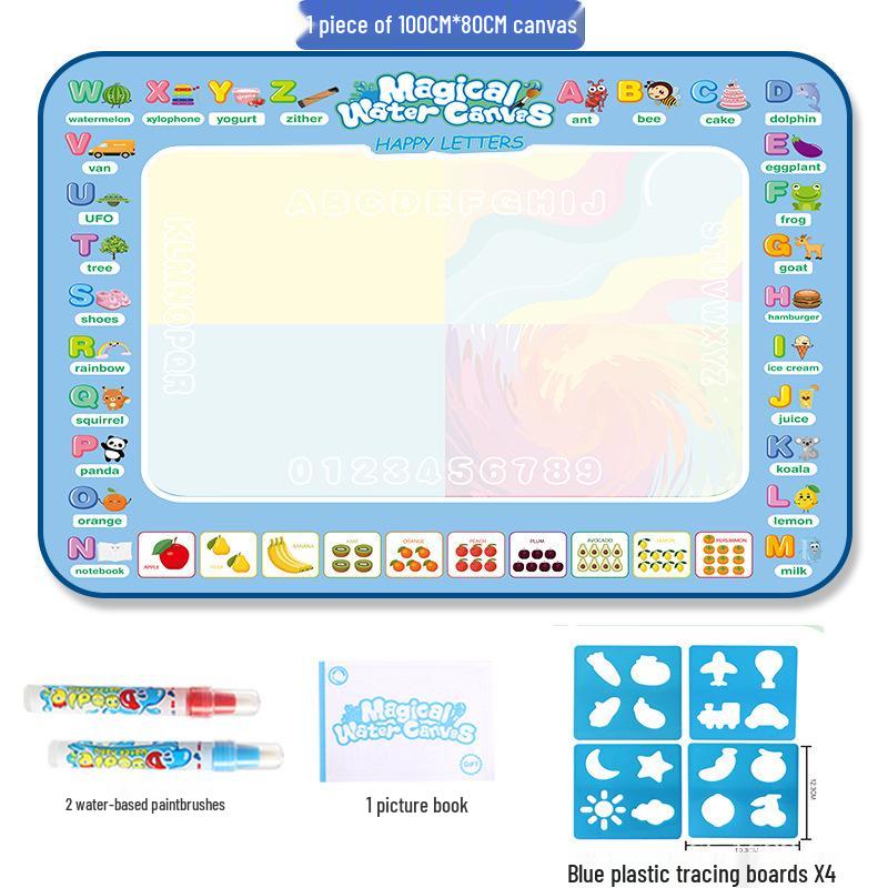 

Волшебный холст для рисования водой: Большой креативный плед для рисования для детей