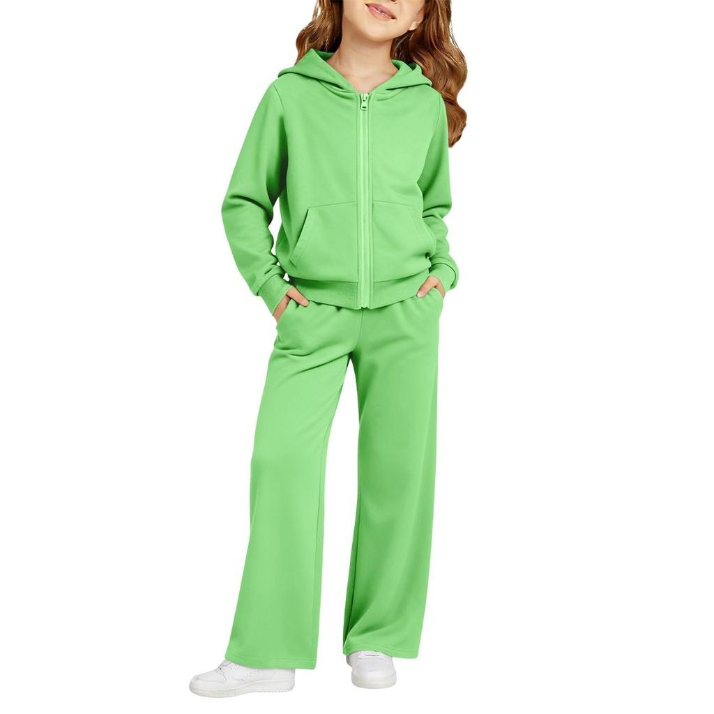 Kids Boys and Girls Hoodie Sweatshirt Set with Pants for Casual Sportswear