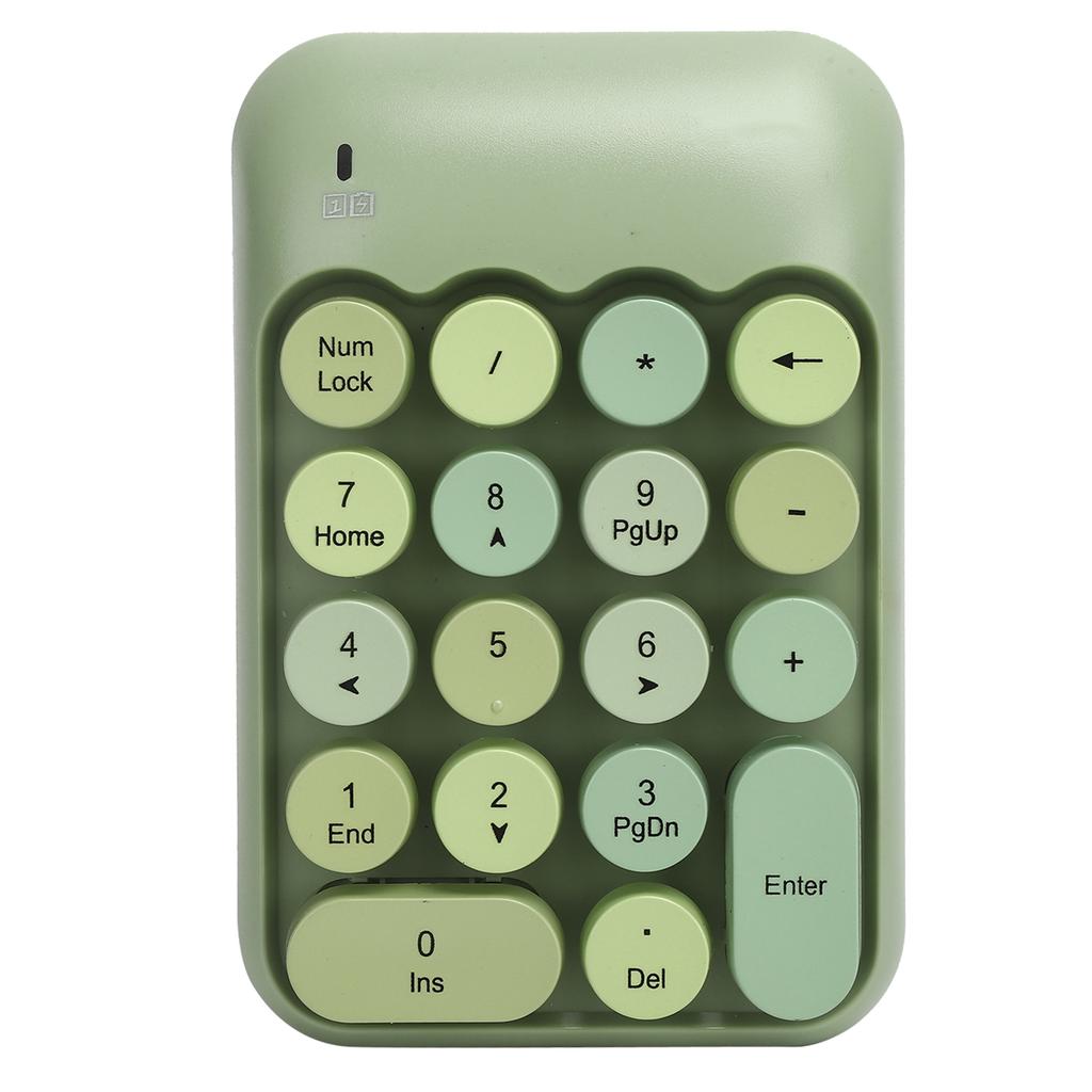 2.4G 18 Key Wireless Mechanical Numeric Keypad Notebook Desktop Computer AccessoryGreen