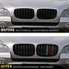 Fit For BMW X5 X6 E70 E71 2007-2013 Front Kidney Grille Matte Glossy Black Sport Racing Intake Grill Car Accessories Body kit