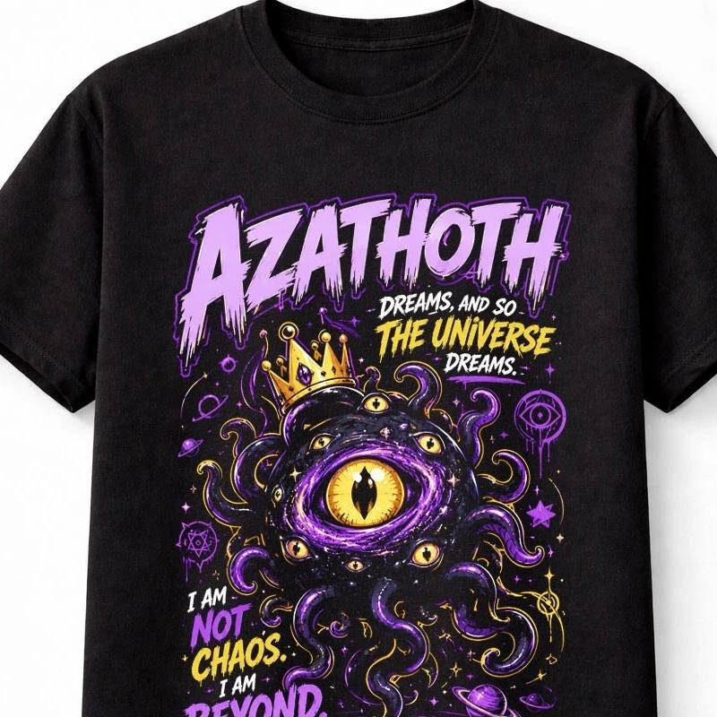 Azathoth Cosmic Horror Lovecraft Elder God Graphic Gothic Unisex TShirt S