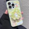 Single Layer Clover Cat for IPhone 16pomax for Apple 15pr Phone Case 14 New 13 Cartoon 12