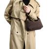 Suede woven lunch box bag retro fashion single shoulder underarm dumpling bag niche fashion high sense portable women's bag