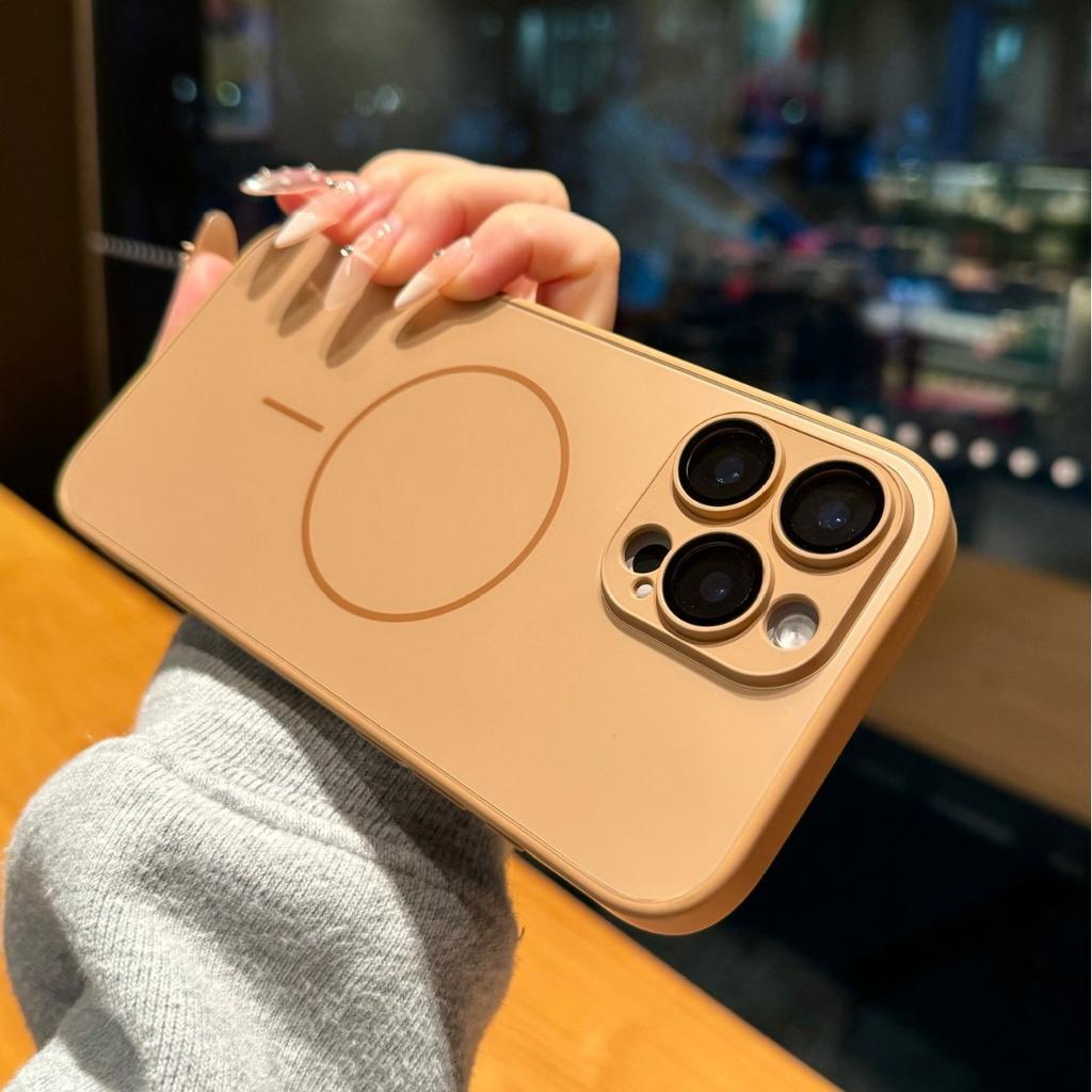 Applicable To IPhone 16 Matte AG Magnetic Suction Phone Case Apple 15 ProMax Full Pack Hard Shell 14 Anti Fall Protection Case