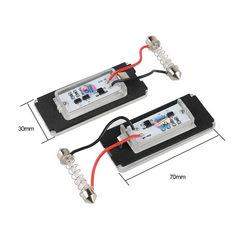 2Pcs Canbus LED Car Number License Plate Light Lamp For BMW E53 X5 1999-2003 E83 X3 2003-2006 Mini Cooper R56 R57 R58 R59