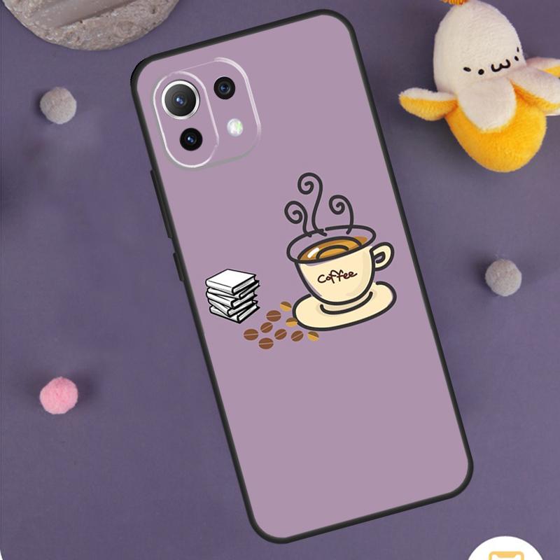 Books And Coffee Case For Xiaomi 15T Pro 13T 14T 14 15 Ultra 17 Pro Max POCO F8 Pro F5 F6 F7 X5 X6 X7 Cover