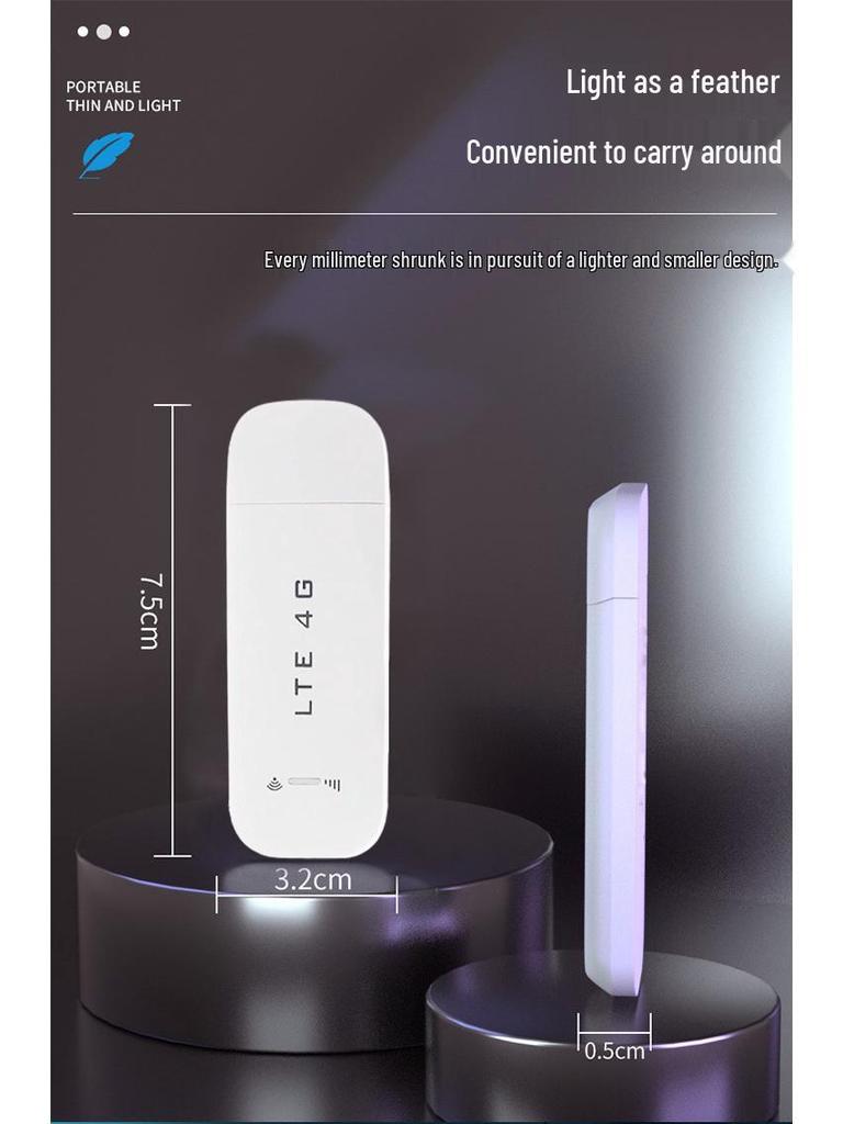 4G Portable WiFi USB Dongle Router with SIM Card Slot
