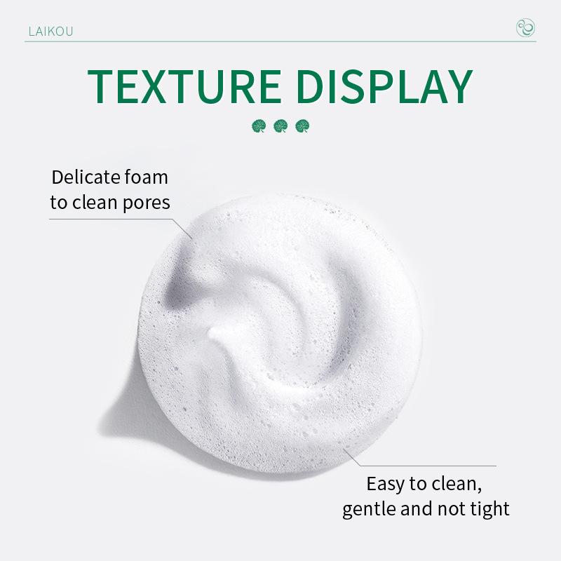 LAIKOU Centella Soothing Facial Cleanser Amino Acid BlackHead Remove Oil-Control Moisturizing Soften Face Skin Care Products