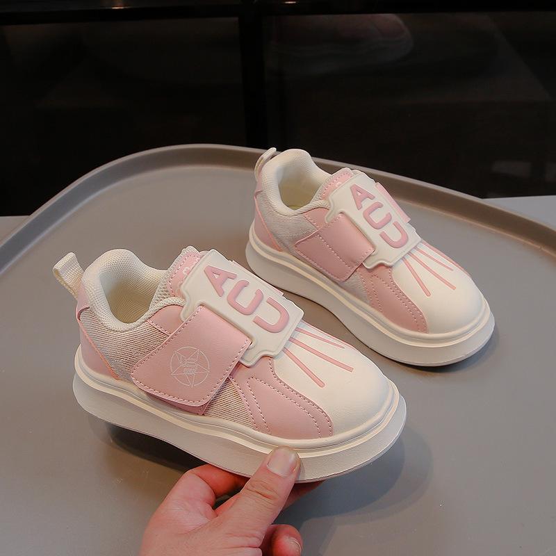 

Girls shoes 2025 new autumn children s fashion board shoes trendy girls casual breathable sports shoes autumn white shoes 31 [Inner Length 19.5CM] розовый