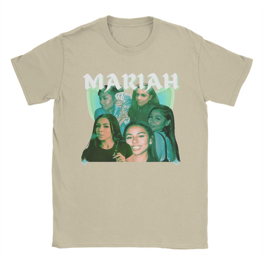 Bedrucktes Mariah the Scientist Vintage T-Shirt Herren Baumwolle Kurzarm O-Ausschnitt Sommer Top T-Shirt