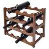4 Tier Wine Rack Bamboo Storage Rack Wine Bottle Holder Wine Shelf for Home Kitchen