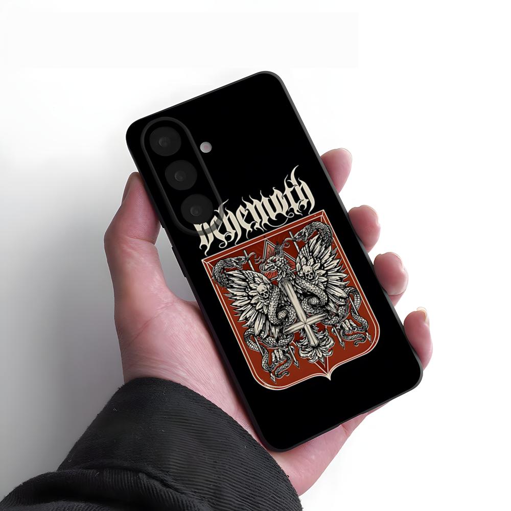 

Чехол для телефона Band Behemoth для Samsung S26 S25 Plus S20 S20 Plus S22 Ultra S23 FE S21 Plus S21 Ultra Мягкая крышка Samsung S23 FE