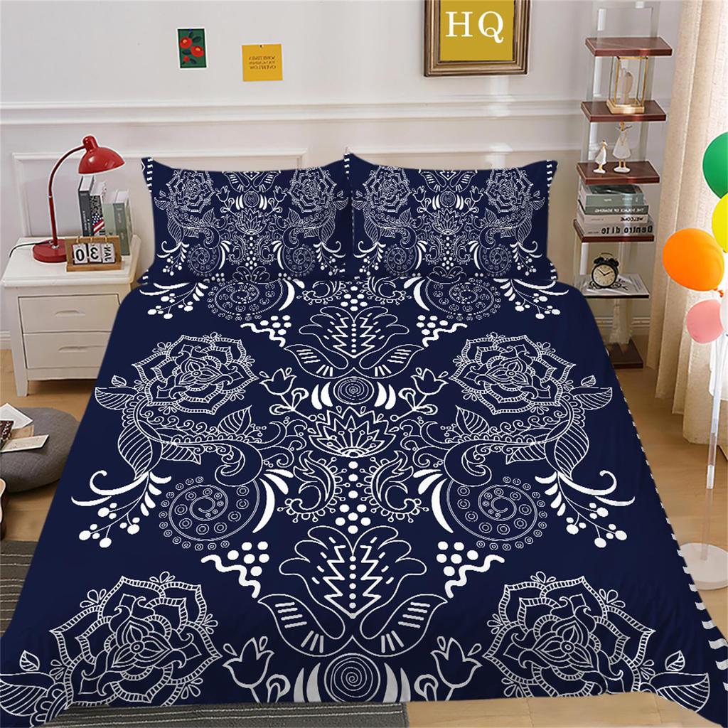 3D Digital Printed Bohemian Bedding Set, Bedroom Duvet and Pillowcase Bedding Set, AU/EU/US Full Size Home Decoration