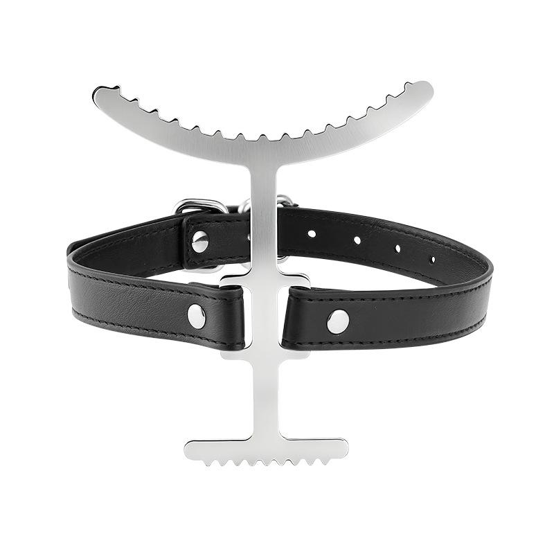 Couples' Role-Playing Metal Neck Collar with Fork - Restraint & Flirtation Toy