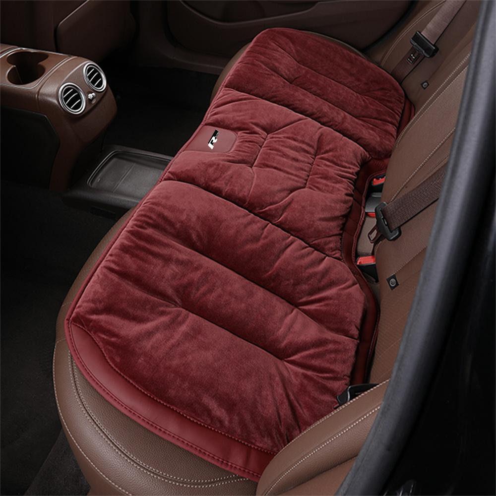 W16Flannel Car Seat Cushion Winter Warm Front Chair Rear Seat Pad For Volkswagen VW R Polo Passat Rline Golf 4 5 6 Tiguan Jetta GTI