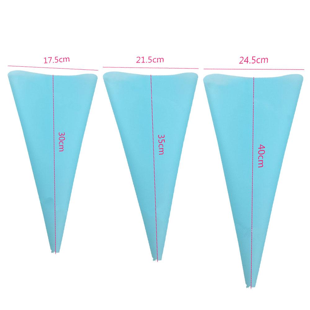 

3 шт. силиконовый многоразовый кондитерский мешок для глазури кондитерский мешок для торта крем DIY инструмент для декора