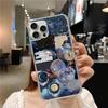 Vintage Celestial Sun Moon Star Pattern Collage Phone Case for iPhone 16 Pro, Aesthetic Space Planet Star Case for Teens Women Men for iPhone 16 Pro,