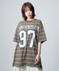 UNKNOWN PLANET Ivy Round Planet Rugby Tee Khaki