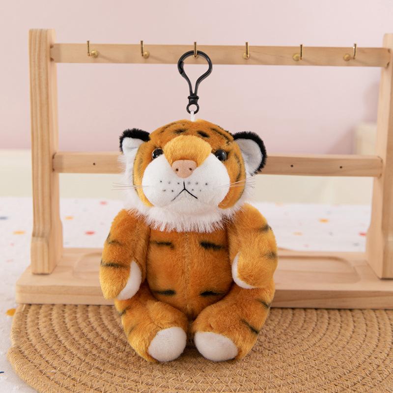 

Совместные плюшевые игрушки Сибирский тигр Детские куклы Зоопарк Сувениры Брелок Тигр Подвеска для рюкзака About 18cm [0.08kg]