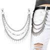 Metal Rivets Pants Chain Hip-hop Trousers Chain Fashion Key Chain  For Men Women