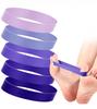 5-stufiges TPE Fuß-Widerstandsband-Set mit Aufbewahrungstasche Zehen-Übungsband für Plantarfasziitis Yoga Workout
