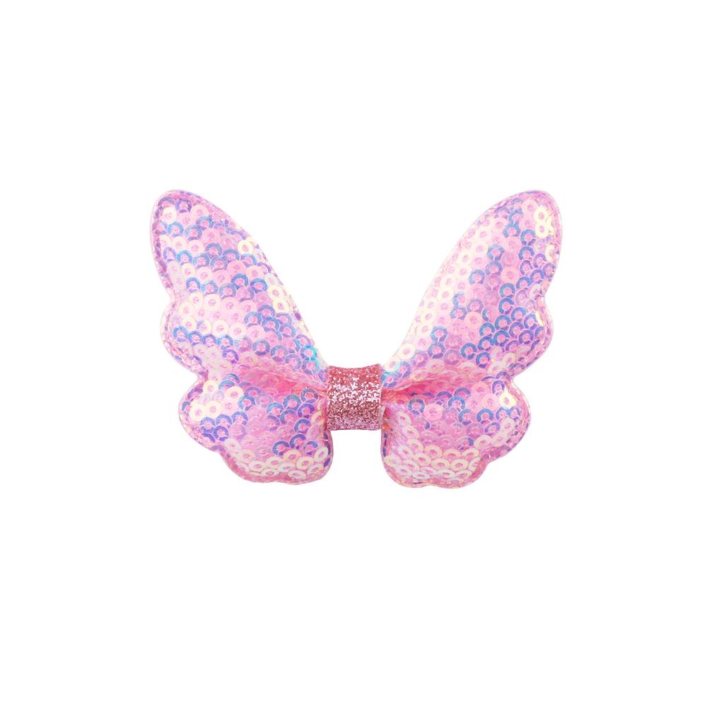 Glitter Mini Butterfly Hair Clips for Baby Girls Sparkly Colorful Hair Accessories Women Cute Small Tiny Clips Hair Accessories