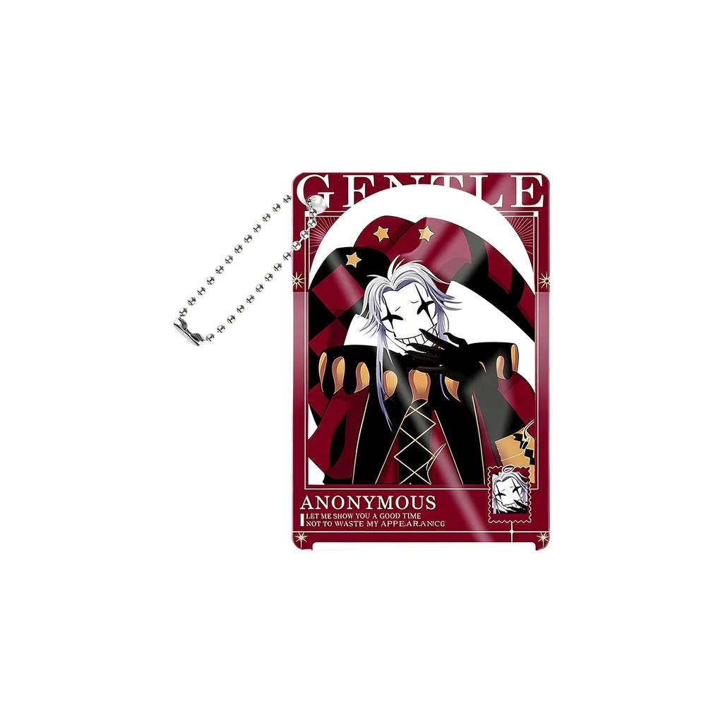 Carnival- Acrylic Transparent Card Pendant - Ita Bag Charm & Photo Prop Accessory (with Bead Chain)