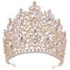 DIEZI New Arrival Princess Big Crystal Crown For Women Wedding Bridal Bride Luxury Elegant Queen Tiara Crown Hair Accessories