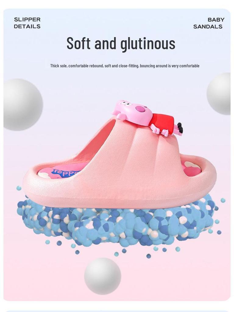 Peppa Pig 2025 New Style Toddler Girls' Anti-slip Indoor Slippers