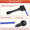 UXCELL 4pcs Spark Plug Wire Ignition Coil Cable No.32722PM6B00 for Honda Civic CRX 1988