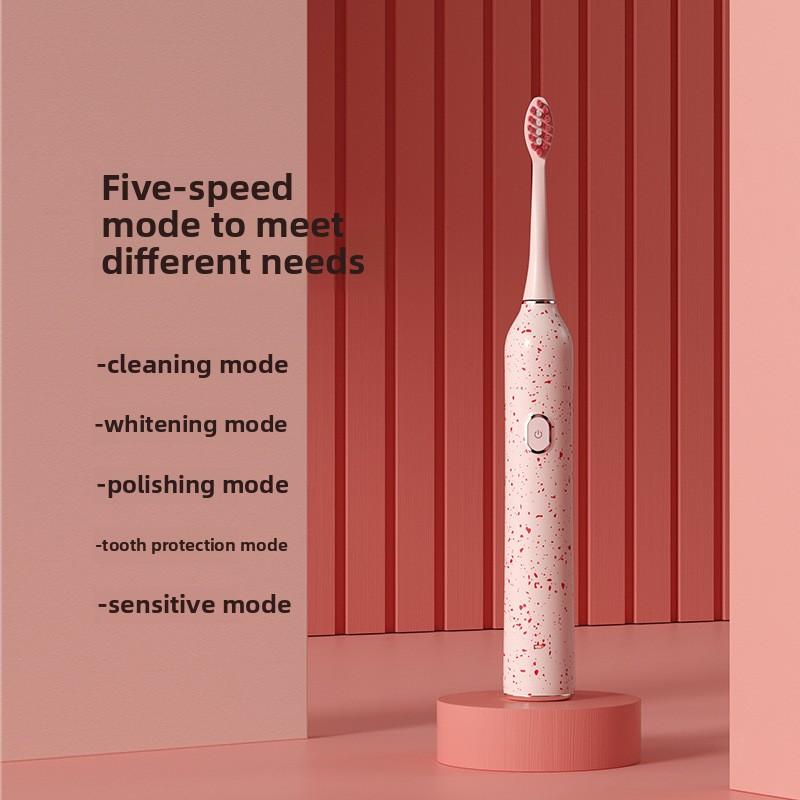 New Adult Electric Toothbrush Couple Star Color Sonic Toothbrush Soft Hair Waterproof Gift Box Set