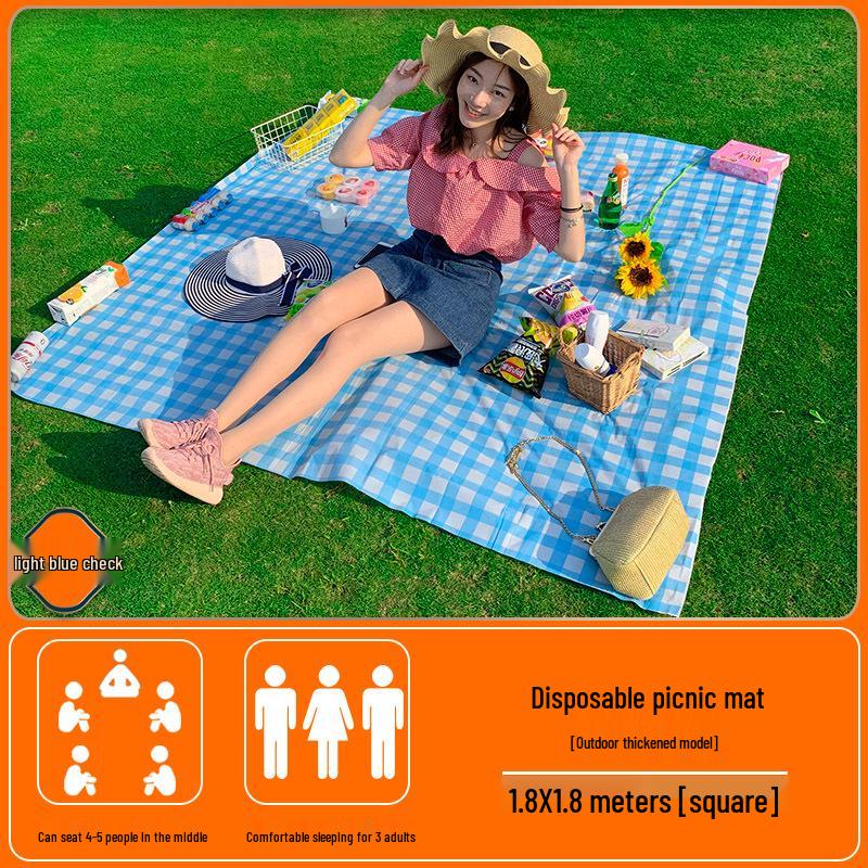 Tapis de Pique-nique Portable d'Extérieur - Imperméable, Épais, Parfait pour le Camping, la Plage ou les Sorties Printanières
