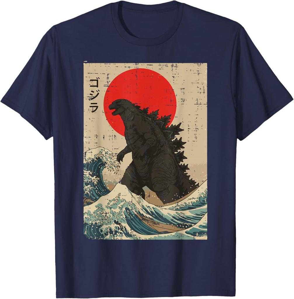 Japanese Kaiju Wave Red Sun Japan Monster Unisex Unisex T-Shirt S-6xl