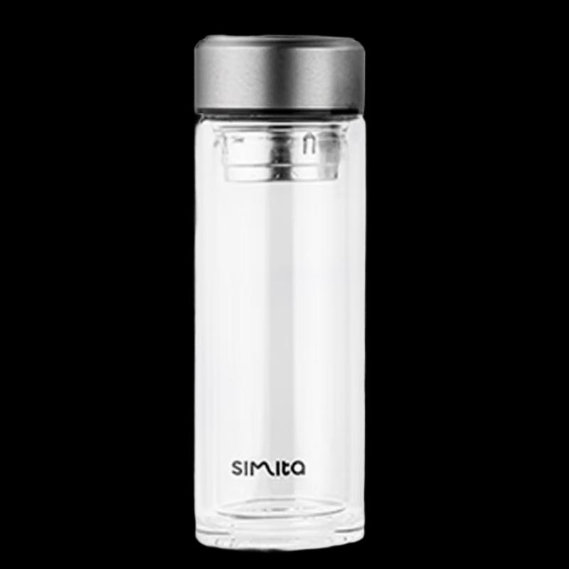 Schmidt 300ml Double-Layer Borosilicate Glass Tea Cup with Infuser