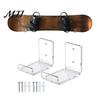 Snowboard-Ausstellungsständer Acryl-Skateboard-Halterung, Wandmontage Horizontalständer, Klarer Sportgeräte-Stabiler Longboard-Halter, für Heimgarage