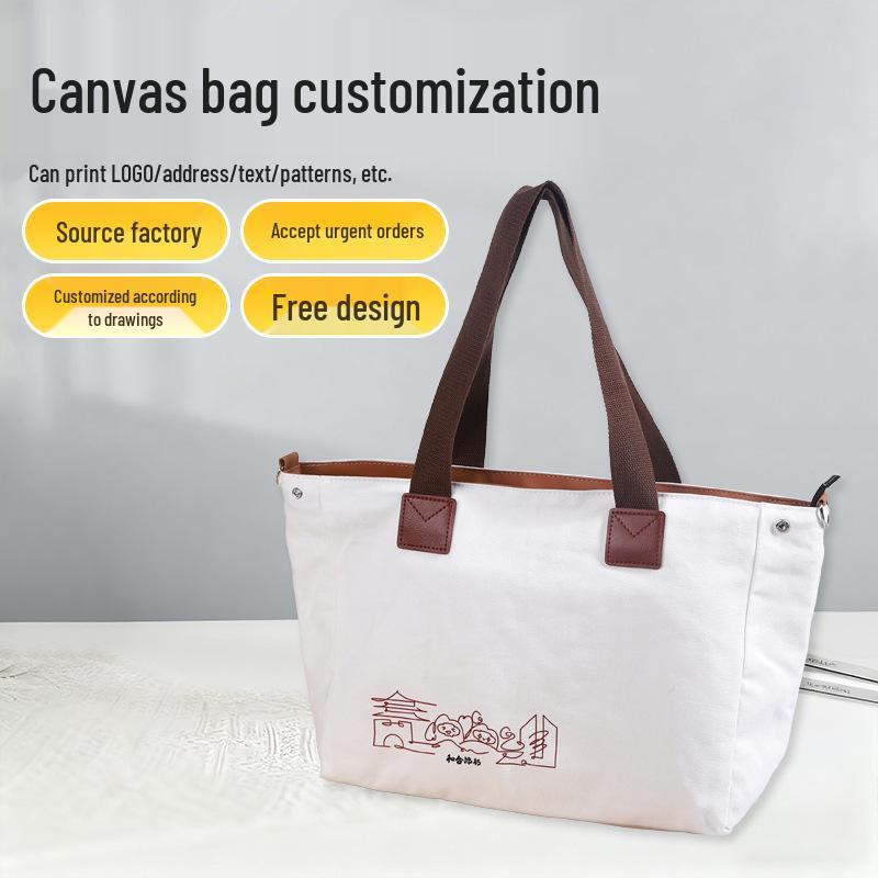 

Custom Logo Canvas Tote Bag for Enterprises, Governments, Schools & Promotions Custom Canvas Bag