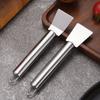 2Pcs Stainless Steel Ice Thawing Scraper Heavy-Duty Oil Stain Remover Glue Scraper  Stovetop