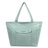 Simple solid color large capacity commuting lazy wind tote bag student leisure shoulder bag