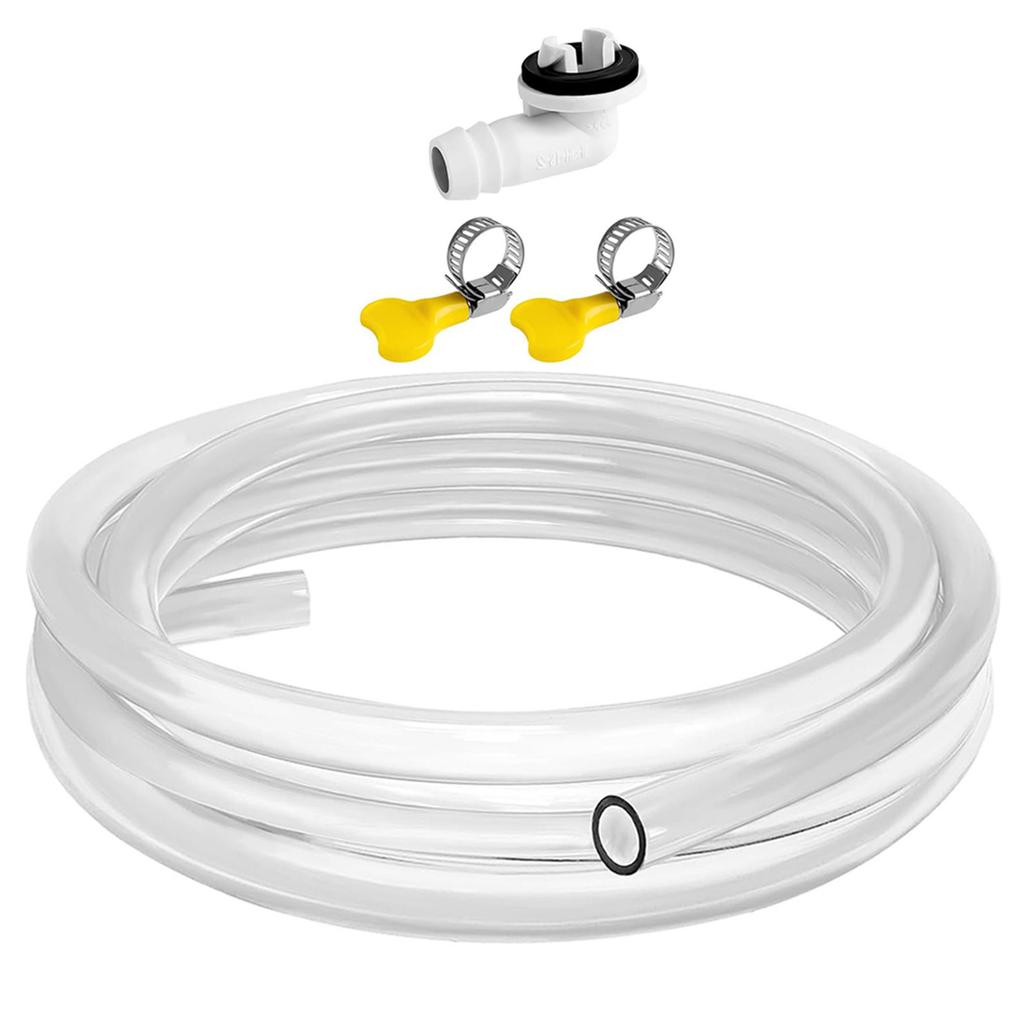 Portable Air Conditioner Drain Hose Set with Connector Air Conditioner Drainage Solution Easy to Install Drain Hose