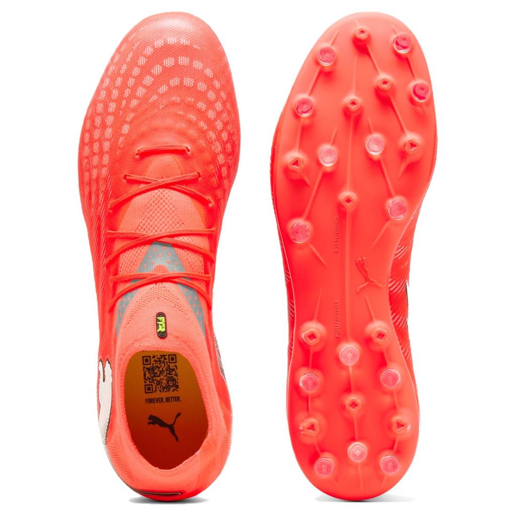 Puma Future 9 Pro Wygodne Wszechstronne MG (Gumowe krótkie kołki) Buty piłkarskie na sztuczną trawę lekkie unisex pomarańczowo-czerwone 108900-01