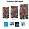 Black and Red Dragon Tattoo High-Definition Digital Print Beach Towel,Perfect Halloween and Christmas Digital Print Beach Towels