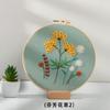 DIY Handbestickungs-Materialtasche, Duftende Blumen und Pflanzen, Frisches Europäisches Nadel- und Fadenset
