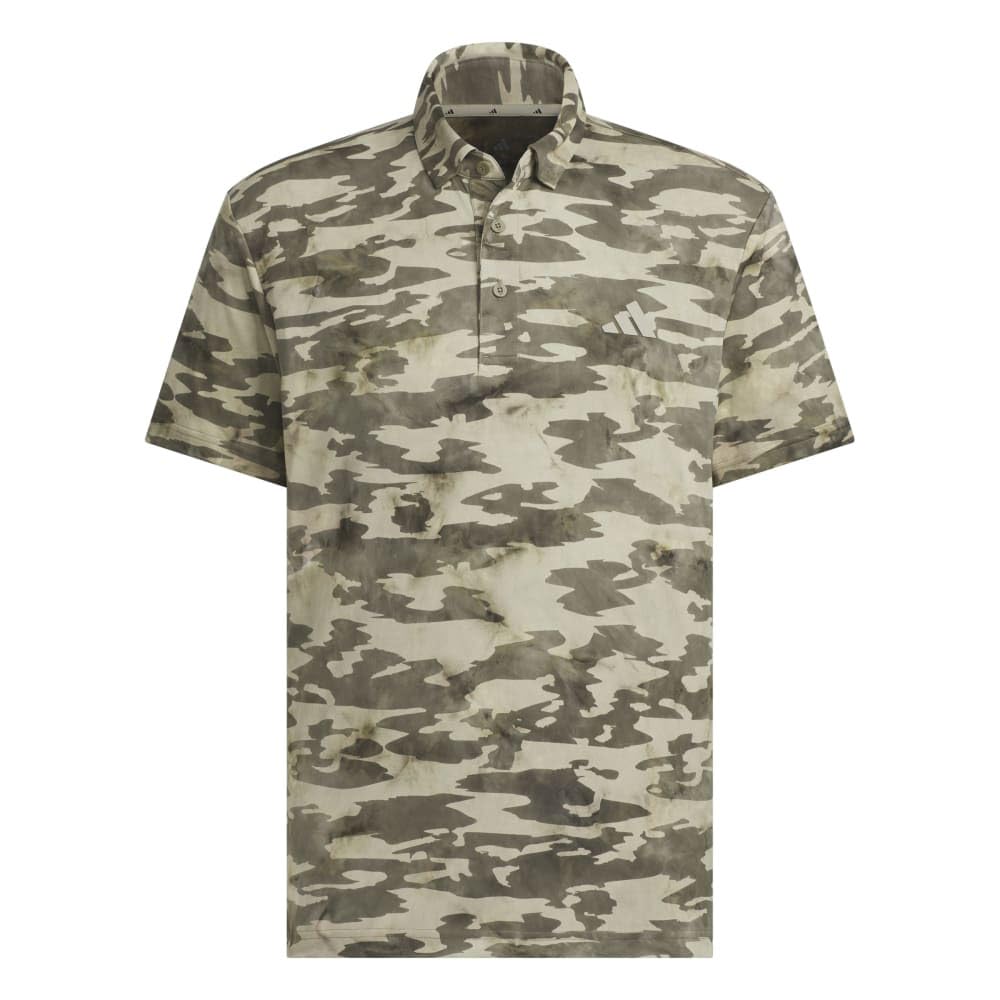 Adidas Golf Camouflage Short Sleeve Olive Strata Men's Shirt,