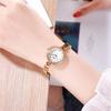 Light Luxury Exquisite Diamond-Encrusted Small Temperament Bracelet Watch Women'S High-End Waterproof Quartz Watch