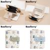 Cute Bear Wallet Pu Leather Small Coin Purse With Cartoon Bear Print And Two Fold Design