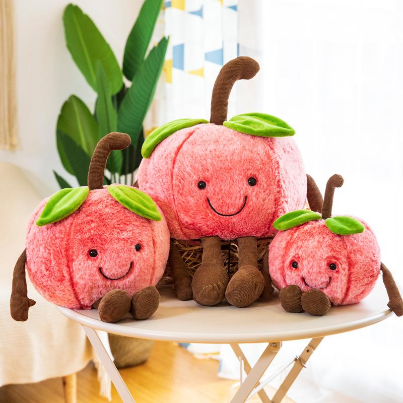 Creative Fruit Plush Toy Watermelon Apple Doll Comfortable and Cute Soft Cute Doll Activity Gift Exchange