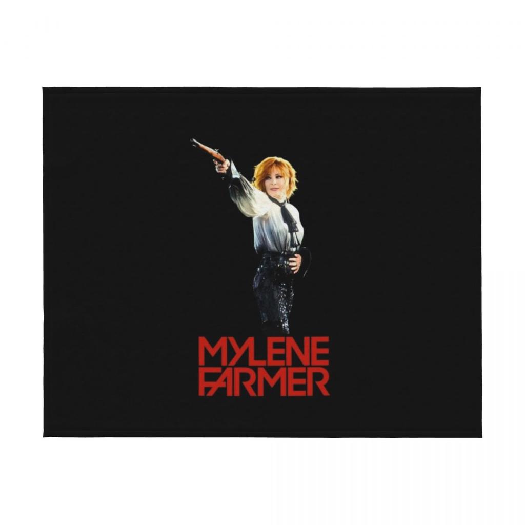 Myl¨ne Farmer Nevermore concert Throw Blanket For Sofa Thin Thermal Thins Plaid on the sofa Blankets