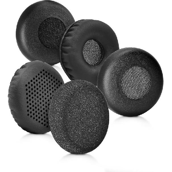 Ear Pads for Jabra Evolve 20 20se 30 30II 40 65 65+Replacement Ear Cushion Foam Cover Compatible with Jabra Evolve 20 30 40 65 Headphone (Black