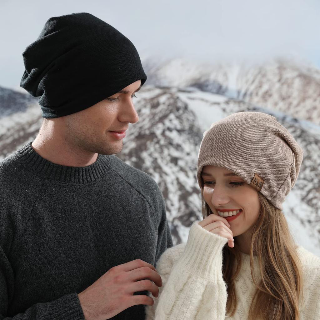 Geyanuo Knit Solid and Perfect for and Unisex Men's Cap, Autumn/Winter Color, Fluffy, Warm, Soft, Simple, Stylish, Commuting, Cycling, Skiing,